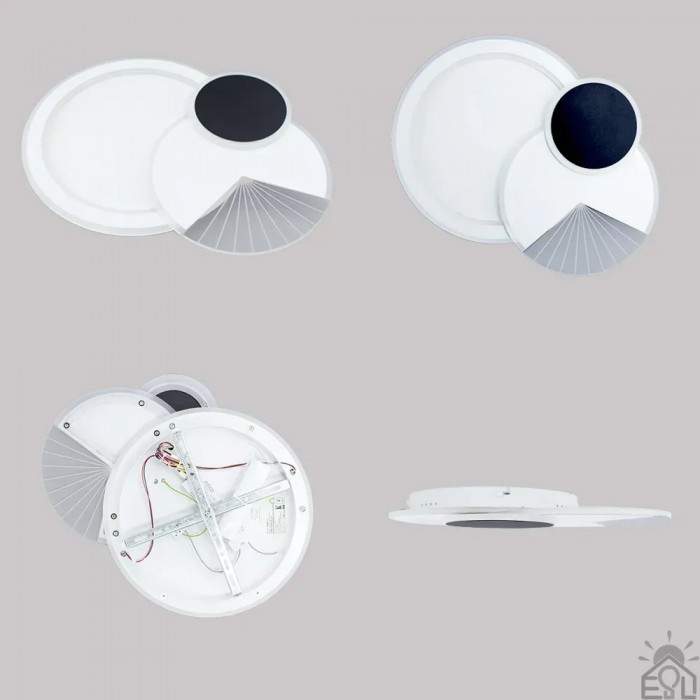 Люстра LED COMETA 90W-3R-APP-500*60 WHITE/BLACK-220-IP20 (10210) ESLLSE		