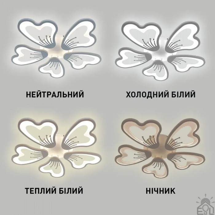 Люстра LED GLORY 80W 5F-APP-625*70 WHITE/WHITE-220-IP20 (10019) ESLLSE		