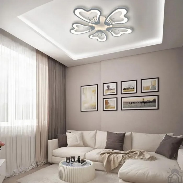 Люстра LED GLORY 80W 5F-APP-625*70 WHITE/WHITE-220-IP20 (10019) ESLLSE		