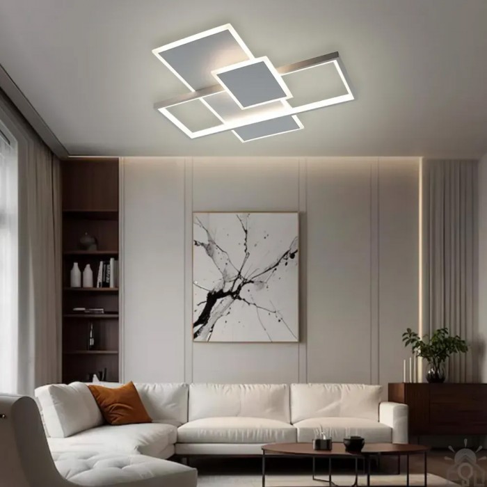 Люстра LED LAMPARAS 90W 3L-SMART-510x510x58-WHITE-220-IP20(10560) ESLLSE		