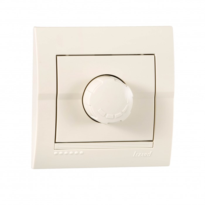 Світлорегулятор  800 Вт крем Lezard Deriy 702-0303-115