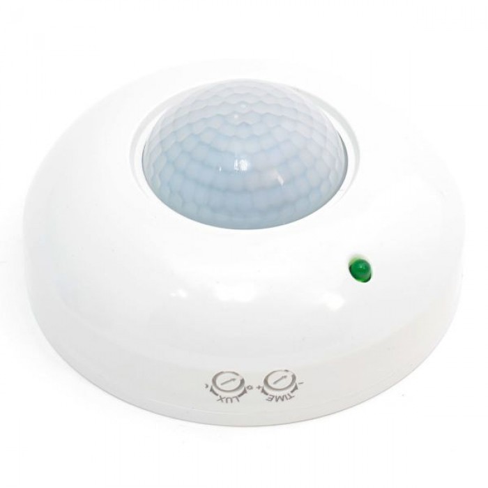 Датчик руху стельовий, накладний, 360°, білий. THE LIGHT TL 8000 
